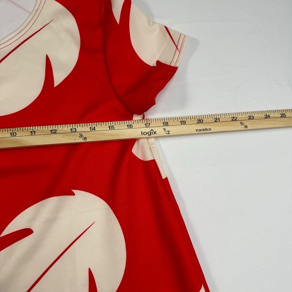Disney Lilo Hawaiian Dress Costume Womens Size Red White Palm Spirit Halloween - Picture 7 of 9